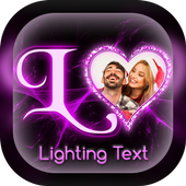 Lighting Text Photo Editor icon