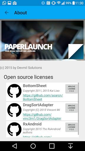 PaperLaunch: Side launcher screenshot 5