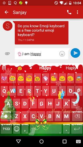 Merry Christmas Emoji Keyboard screenshot 5