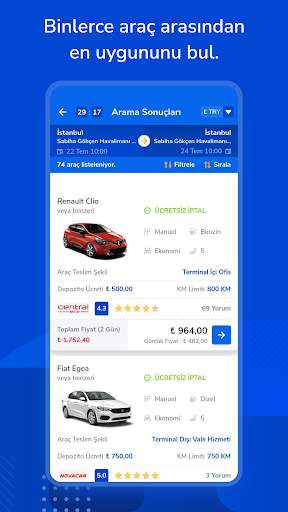 Yolcu360 – Araç Kiralama screenshot 4