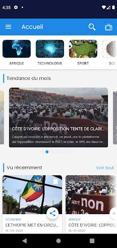 AFRIQUE MEDIA TV screenshot 1