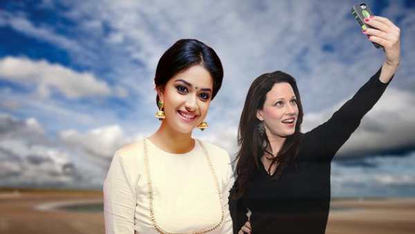 Selfie With keerthi suresh Photo Editor 4 تصوير الشاشة