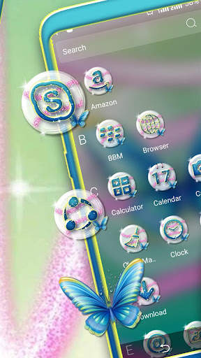 Butterfly Glitter Theme screenshot 3