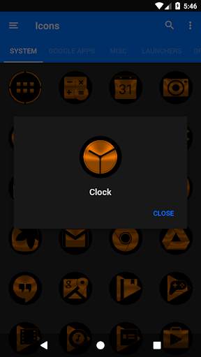 Oreo Orange Icon Pack screenshot 5