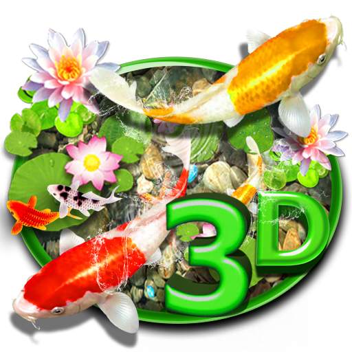 3D Koi Fish Water Stone Theme 1.1.2