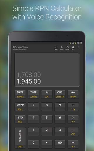 S3 RPN Calculator with Voice 9 تصوير الشاشة