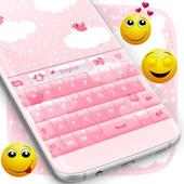 Pink Clouds Keyboard Theme
