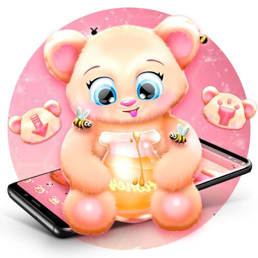 Pink Cartoon Teddy Bear Theme 1.1.3
