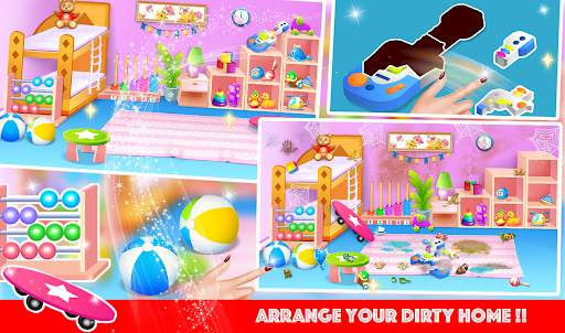 Cute Girl Dirty House Cleaning screenshot 1