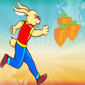 Hopping bunny icon
