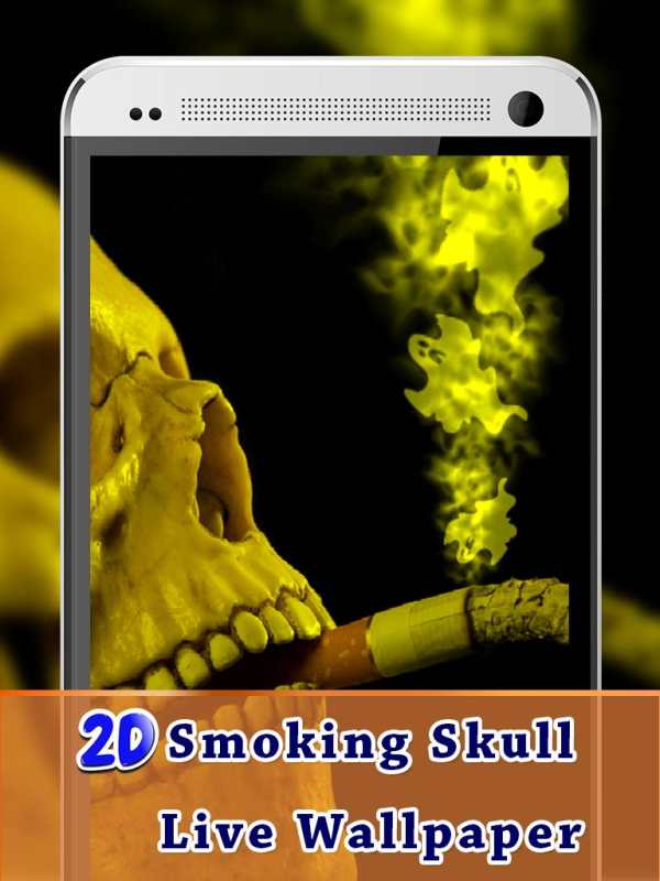 2DSmoking Skull Live Wallpaper screenshot 5