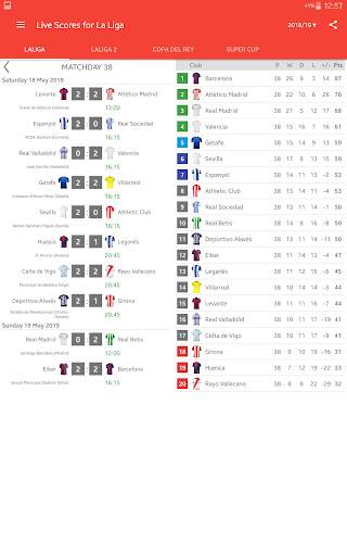 Live Scores for La Liga 2024 screenshot 14