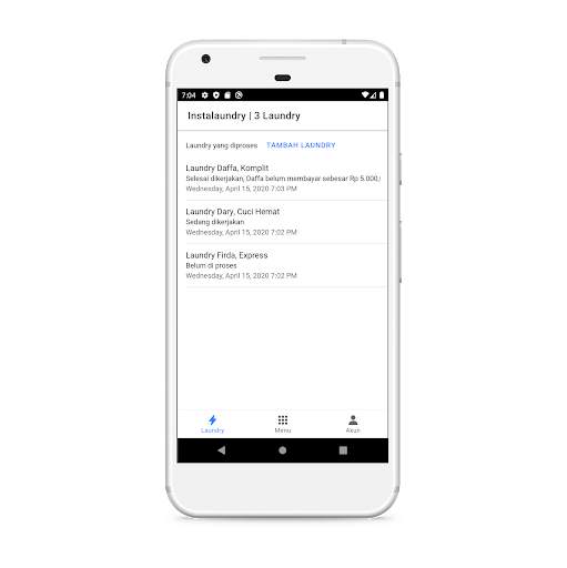 Aplikasi Laundry Gratis - Instalaundry screenshot 2