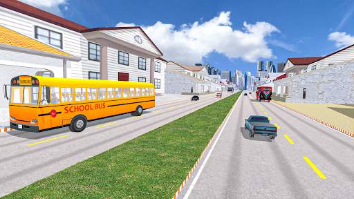 Modern School Bus Driving Sim screenshot 4