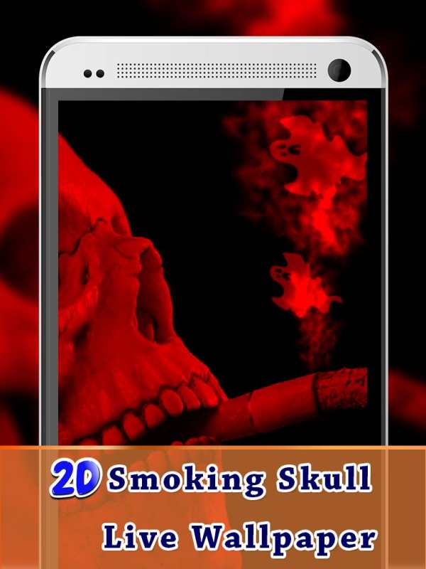2DSmoking Skull Live Wallpaper screenshot 2