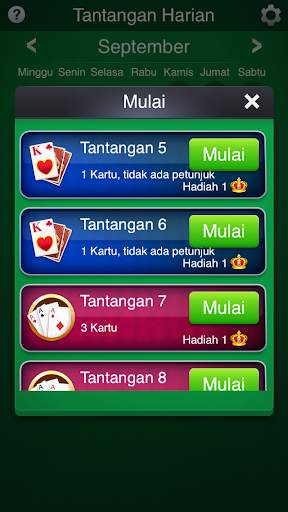 Solitaire: Tantangan Harian screenshot 2