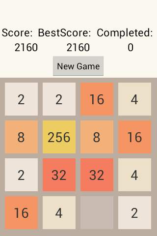 2048 game screenshot 4