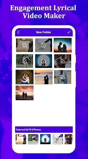 Engagement Photo Lyrical Video Status Maker screenshot 3
