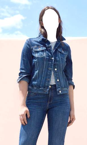 Women Jeans Jacket Photo Montage скриншот 10