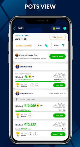 PLAYERZPOT Fantasy Cricket Tips screenshot 3
