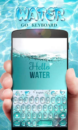 GO Keyboard Theme Water screenshot 4