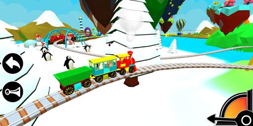 3D Train Engine Driving Game For Kids & Toddlers screenshot 4