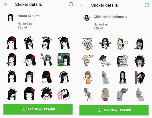 WA Sticker Hantu Gaul for Whatsapp screenshot 3