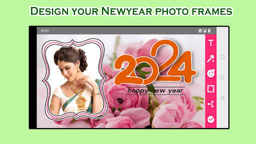Newyear Photo Frames Editor screenshot 1