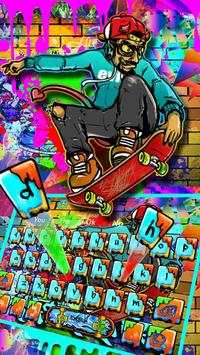 Skate Graffiti Boy Keyboard Theme screenshot 1