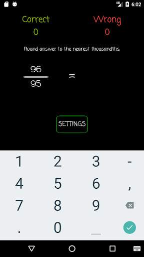 Fraction to Decimal Practice screenshot 1