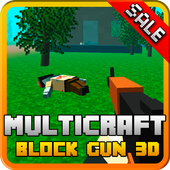 Multicraft block: gun 3d HD icon