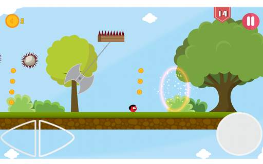 Super Red Jump Ball Mr Mustach screenshot 19