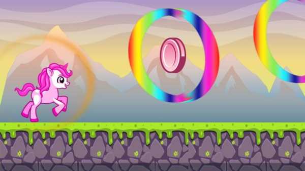 My  Pinkie Unicorn Dash Rainbow pony magic jump screenshot 1