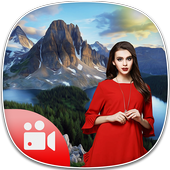 Live Mountain Video Photo Background Editor أيقونة