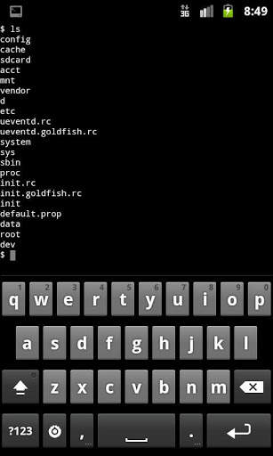 Android Terminal Emulator screenshot 1