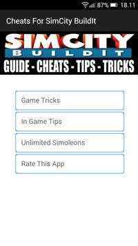 Cheats For SimCity BuildIt screenshot 2