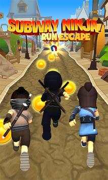 Subway Ninja Run Escape screenshot 1