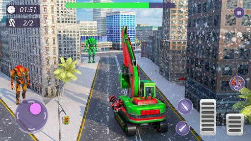 Heavy Excavator Robot Game screenshot 5