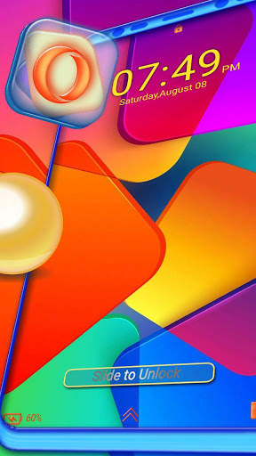 Abstract Color Tiles Launcher Theme screenshot 3