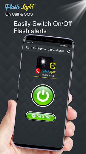 Flashlight on Call and SMS: Flash Alert 2021 screenshot 3