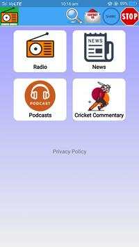 All India Radio - Cricket Commentary, Music & News screenshot 1