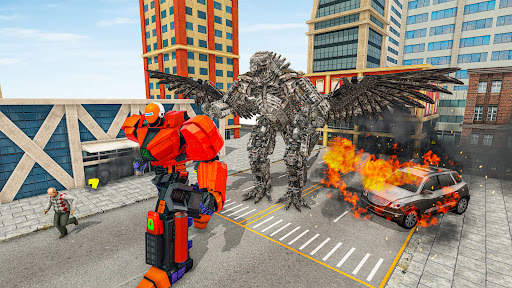 Dino Robot Transform Car Games screenshot 4