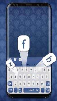 Face Blue Keyboard screenshot 1
