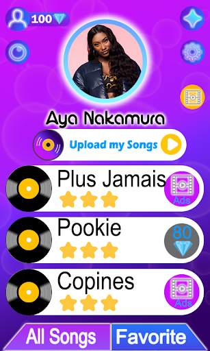 Aya Nakamura Piano Tiles screenshot 1