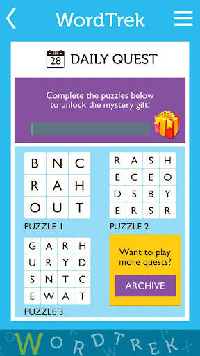 Word Trek - Word Brain streak  screenshot 7