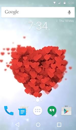 1001 Hearts Animated Keyboard   Live Wallpaper скриншот 6