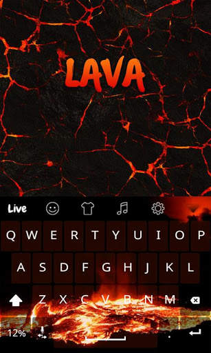 Lava Live Keyboard Theme screenshot 1