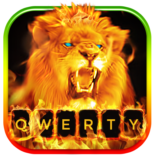 ikon Fire Lion Animated Keyboard + Live Wallpaper