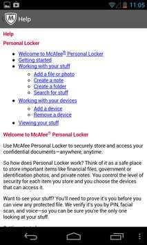 McAfee Personal Locker screenshot 4