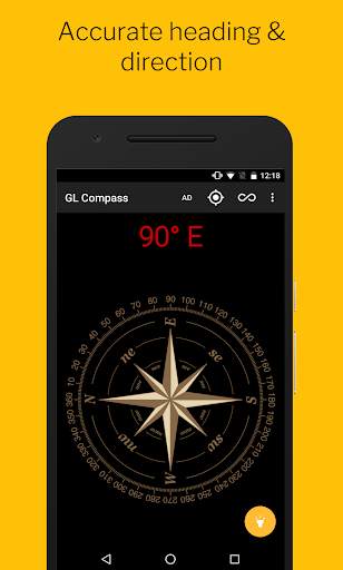 GL Compass - Smart Compass, Location, Flashlight screenshot 1